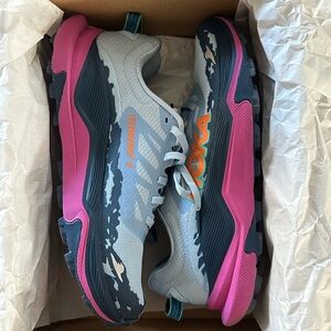 HOKA Women's Trail Running Shoes - Gray and Pink